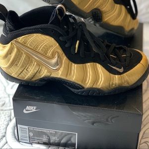 Gold Nike Air Foampisite